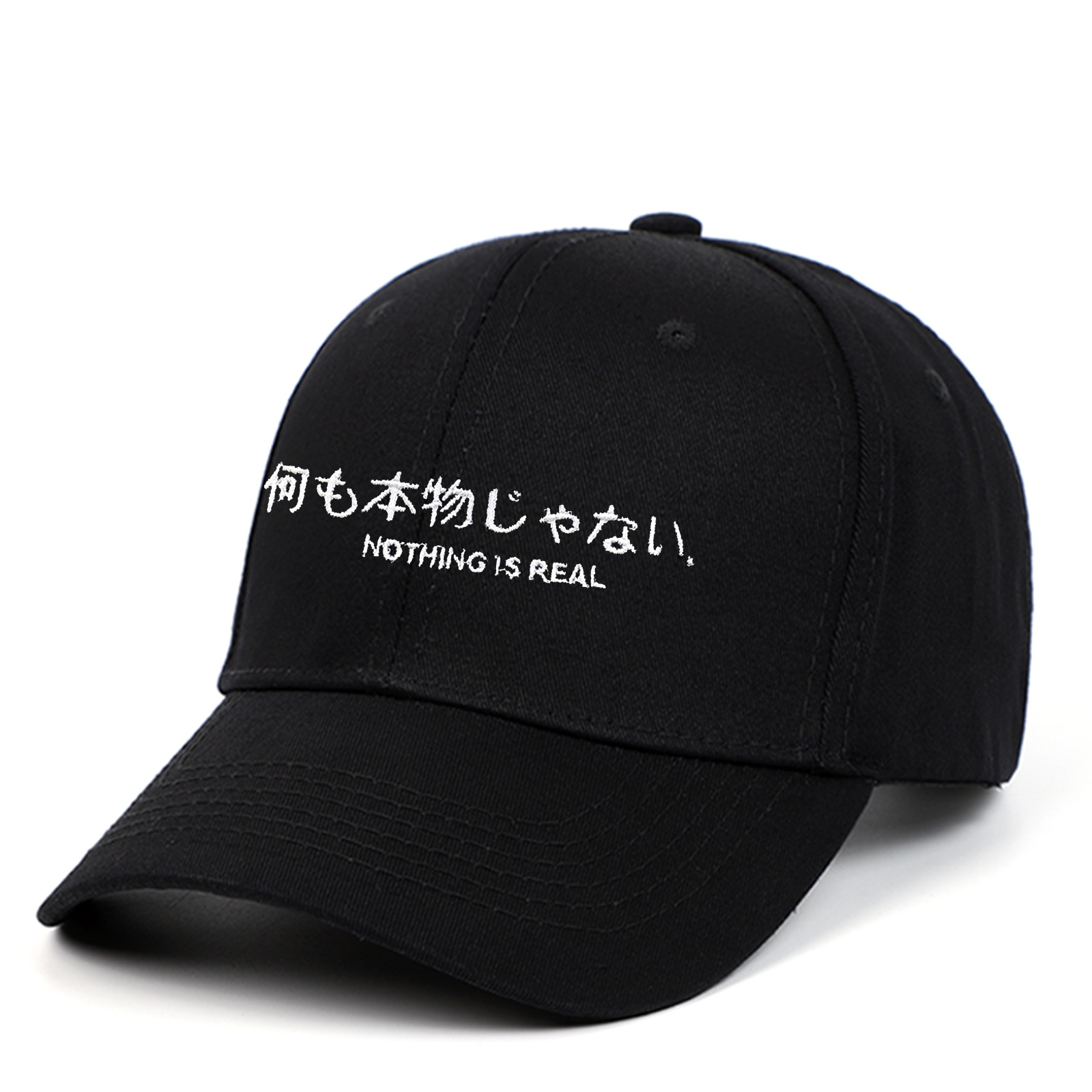 70g Weight Baseball Cap Hats Type Holiday Occasion Cotton Material Letter Pattern Unisex Japanese Style Letter Crimping Baseball Cap