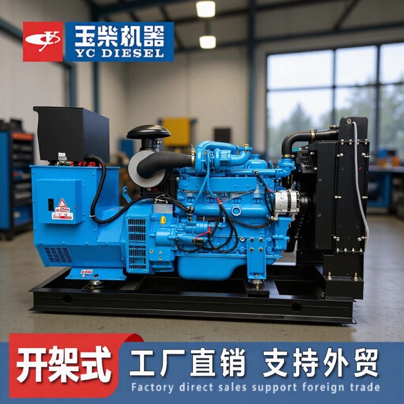 50kw diesel generator set Yuchai AC all-copper Guangxi diesel engine small three-phase 380V power generation 50kw diesel generator set Yuchai AC all-copper Guangxi diesel engine small three-phase 380V power generation