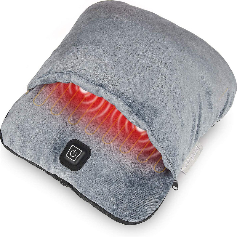 USB heating vibration massage foot warmer winter flannel fast heating electric foot warm artifact in stock