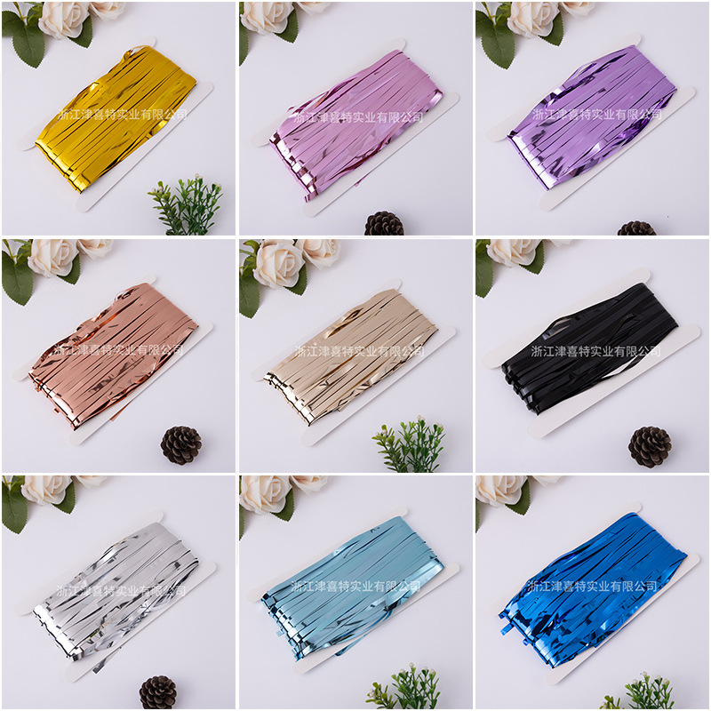 Cortina de lluvia brillante de 1mX2m para Navidad, fiestas de cumpleaños, festivales, decoración de bodas, telones de fondo