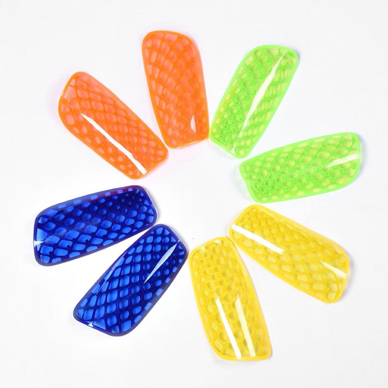 Children's and Adults' Football Training Transparent Shin Guards, Silicone Shin Guards, Insertable Shin Guards, Primary and Secondary School Protective Gear