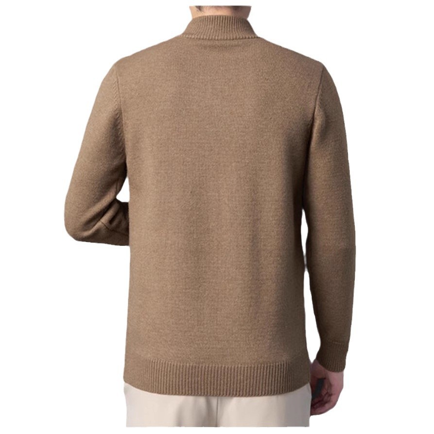 Camisa de punto transfronteriza suéter de hombre otoño y invierno nuevo estilo de hombre calentamiento camisa jacquard moda de comercio exterior chaqueta de hombre