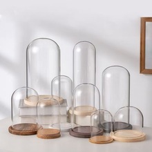 永生花玻璃罩手办人偶防尘罩创意工艺品摆件圣诞节礼品罩厂家供应