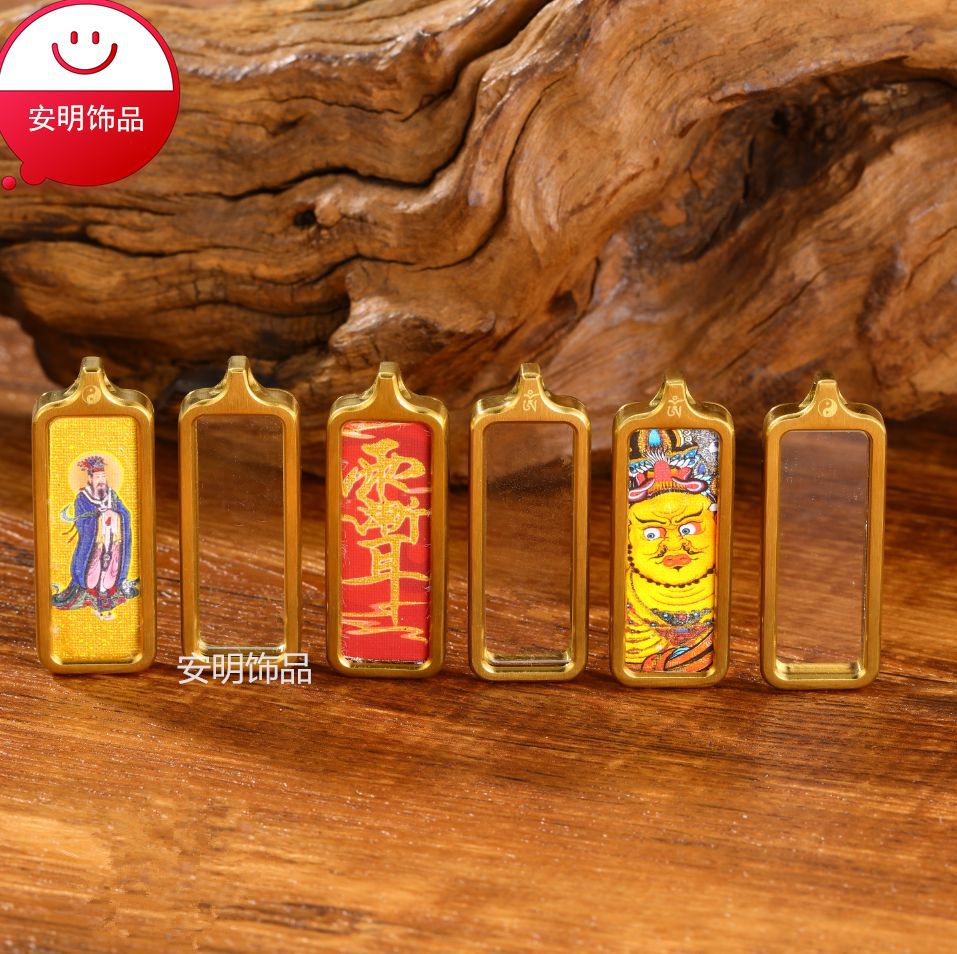 Directly supplied by the manufacturer: Double-sided 1X3 Tangka, Taoist amulet, Longhushan Tangka, Zizhi Talisman pendant, Taoist Tangka case