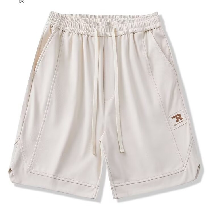 Pantalones cortos deportivos de ropa exterior de verano de la marca de moda estadounidense para hombres sueltos de gran tamaño casual pantalones de cinco puntos rectos transpirables y versátiles