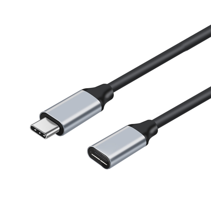 Usb3.1gen2ダブルヘッドtype-cケーブルエルボーディスプレイpd100w5a急速充電ビデオケーブル