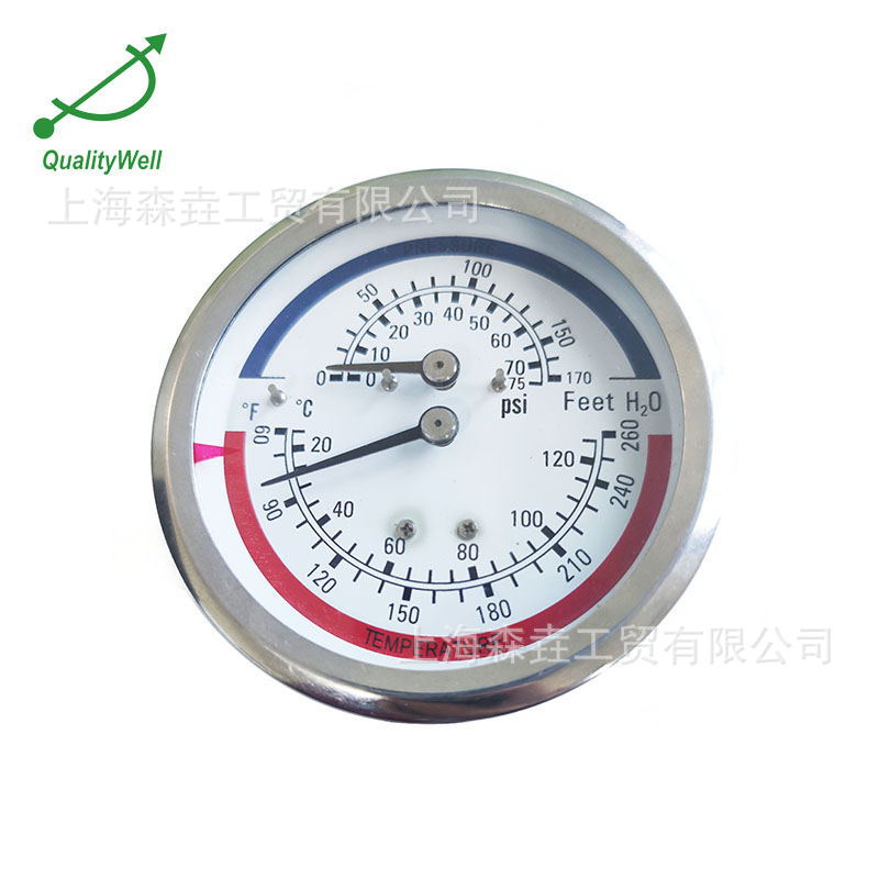 �Ҷ����ȶ��������¶�ѹ�����ñ� �յ�ϵͳ��ˮ�߼� WHT-6