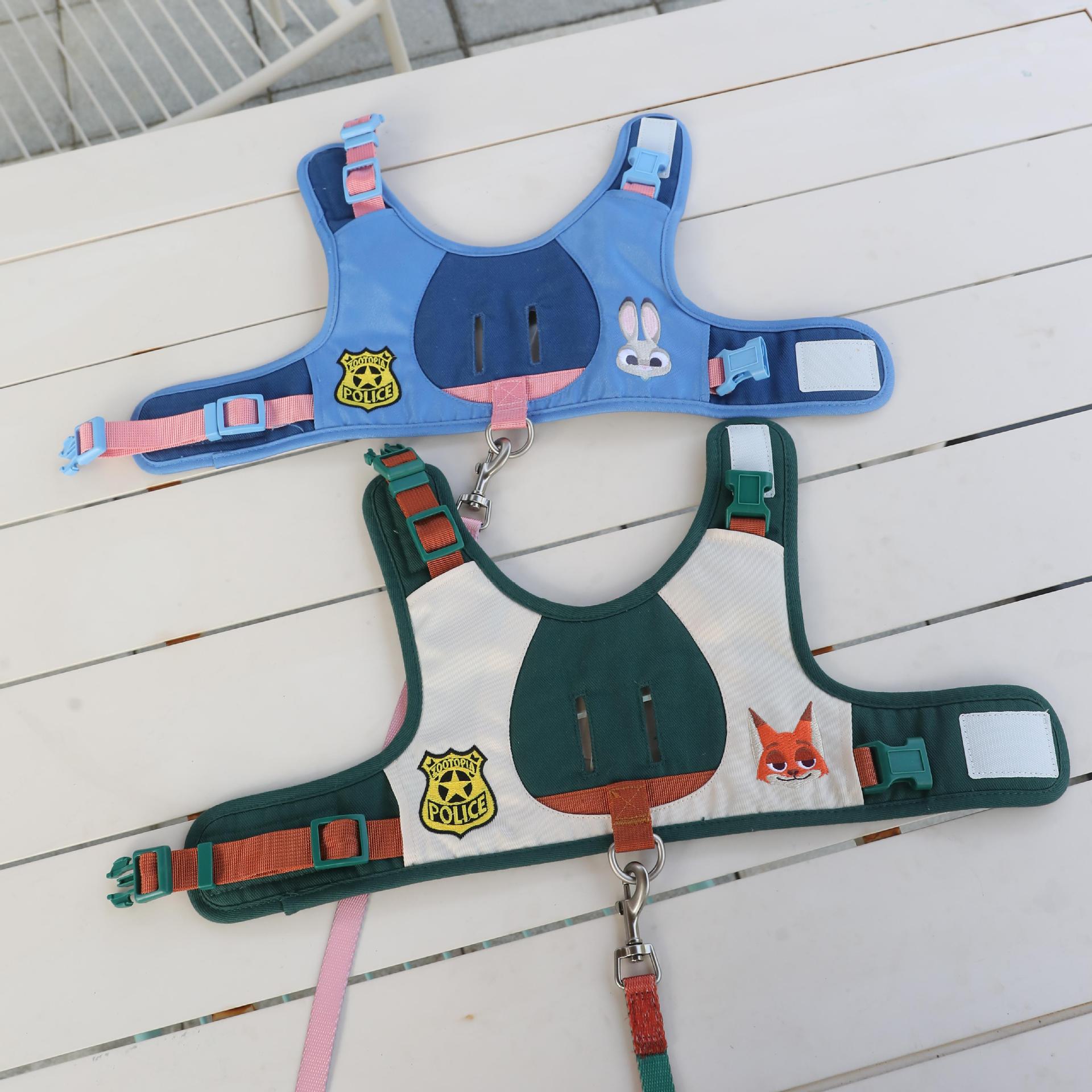 Disney perros de tracción de cuerda Judinick chaleco tipo perro pequeño que osos para caminar cuerda de perro mascota correa de pecho