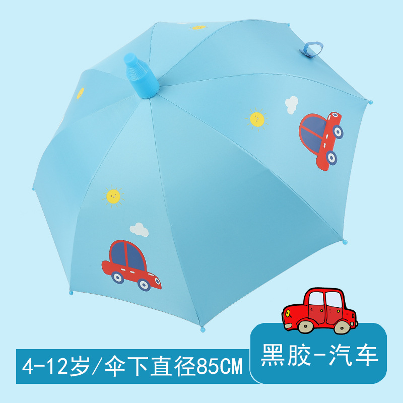 Paraguas para niños, cubierta impermeable para estudiantes masculinos y femeninos, paraguas de doble uso para sol y lluvia, paraguas con protección UV con revestimiento negro, paraguas especial para niños que van a la escuela. image 17