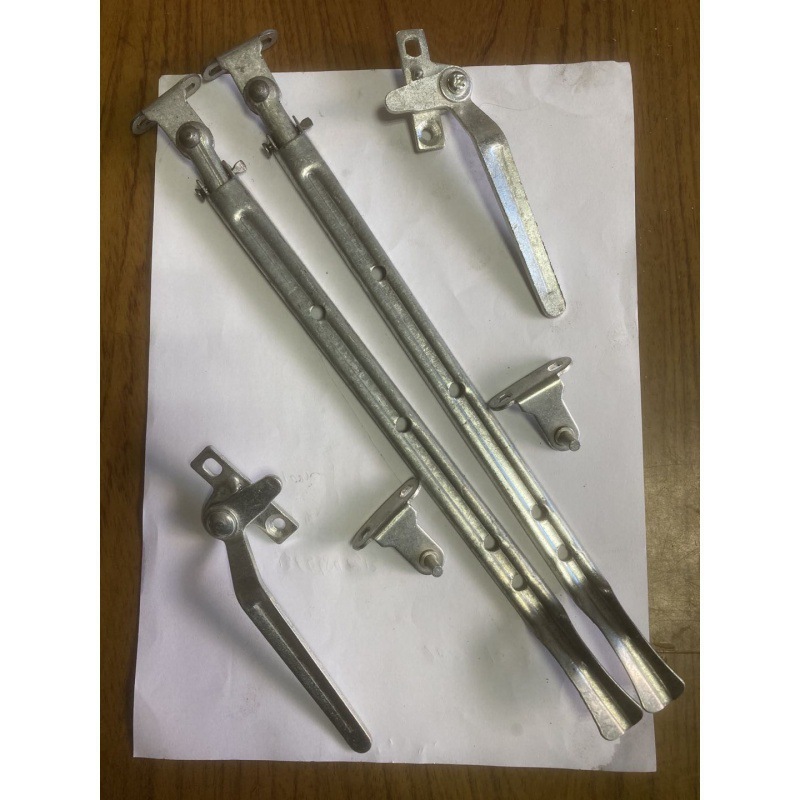 铁窗风撑撑杆风勾执手把手配件钢窗钢窗档老式加厚