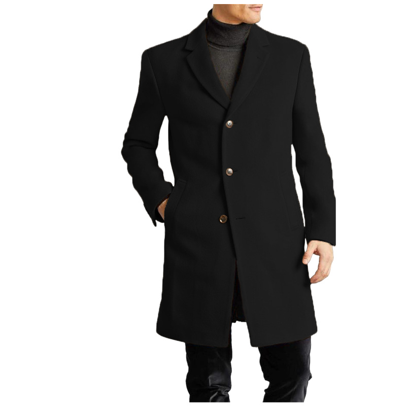 Ropa de hombre Abrigo de lana nuevo para hombre Abrigo con forro de lana multicolor_voghion.com