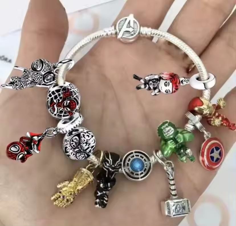 Panjia Diy de dibujos animados con cuentas encanto pulsera transfronteriza suministro directo de fábrica al por mayor Mickey Mouse pulsera