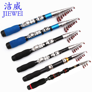 Mini small sea rod ultra short factory wholesale 2.3 meters 2.1 meters fishing rod fishing gear suit pocket fishing rod cross-border portable