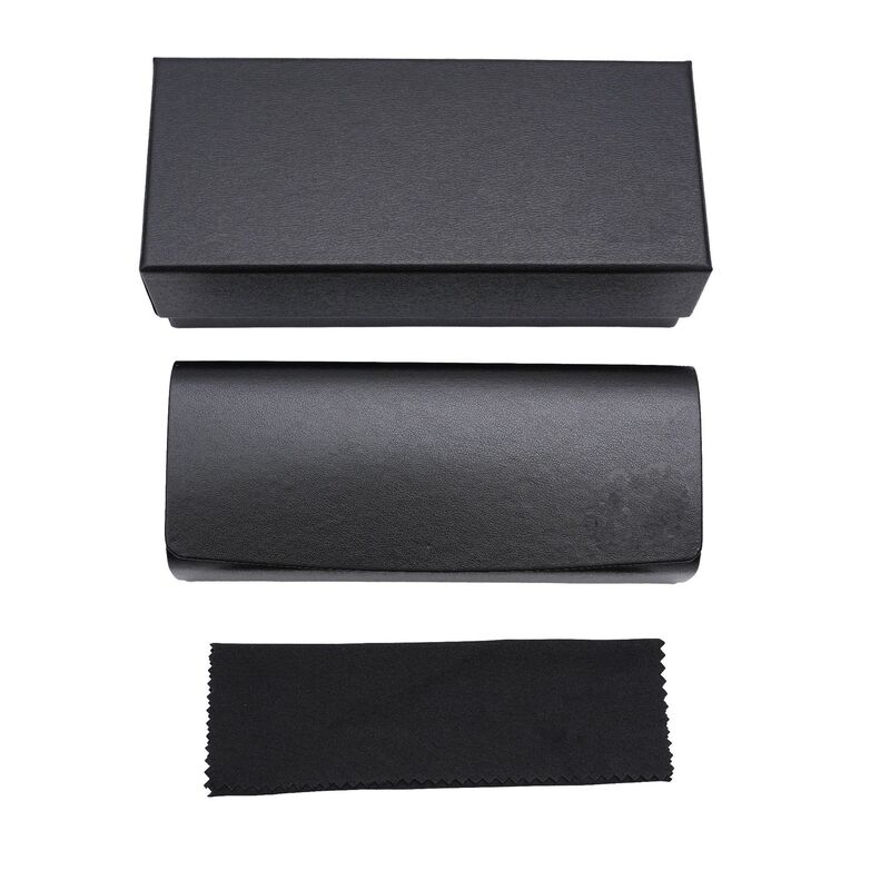 Black anti-pressure eyeglass case, leather sunglasses storage case, Persol eyeglass case, high-end portable eyeglass case Black anti-pressure eyeglass case, leather sunglasses storage case, Persol eyeglass case, high-end portable eyeglass case