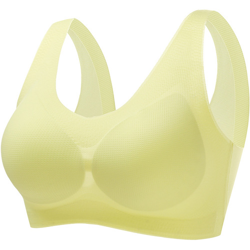 Women's Summer Sports Thin Bra Brief Underwire-Free Invisible Push-Up Bralette Backless