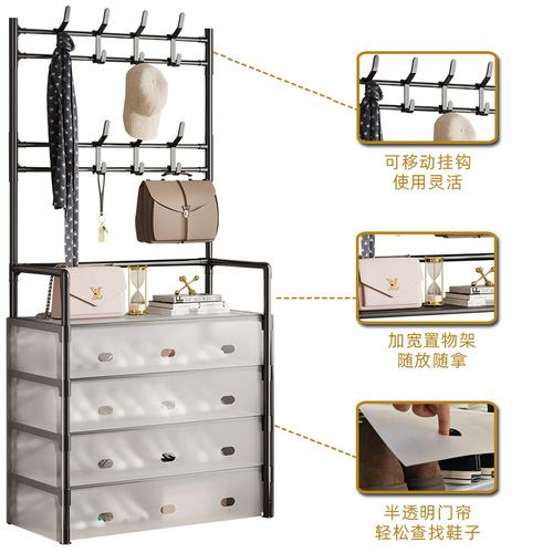 Shoe Rack Simple Multi-layer Entryway Home Space-saving Storage Shelf Economical Dust-proof Shoe Cabinet Small Shoe Stand
