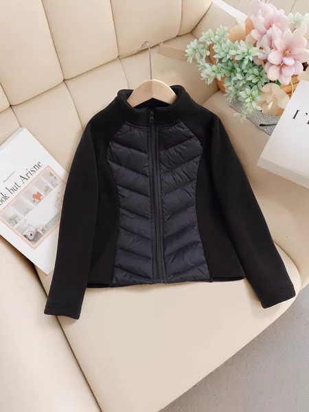 New Children's Lightweight down Jacket Short Style for Winter, Suitable for Older Girls and Students, School Uniform Essential, Warm Inner Lining for Layering
