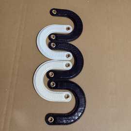 鳄鱼纹半PU拱形包带提手包包把手 弧形pu包带手拎可替换配件新款