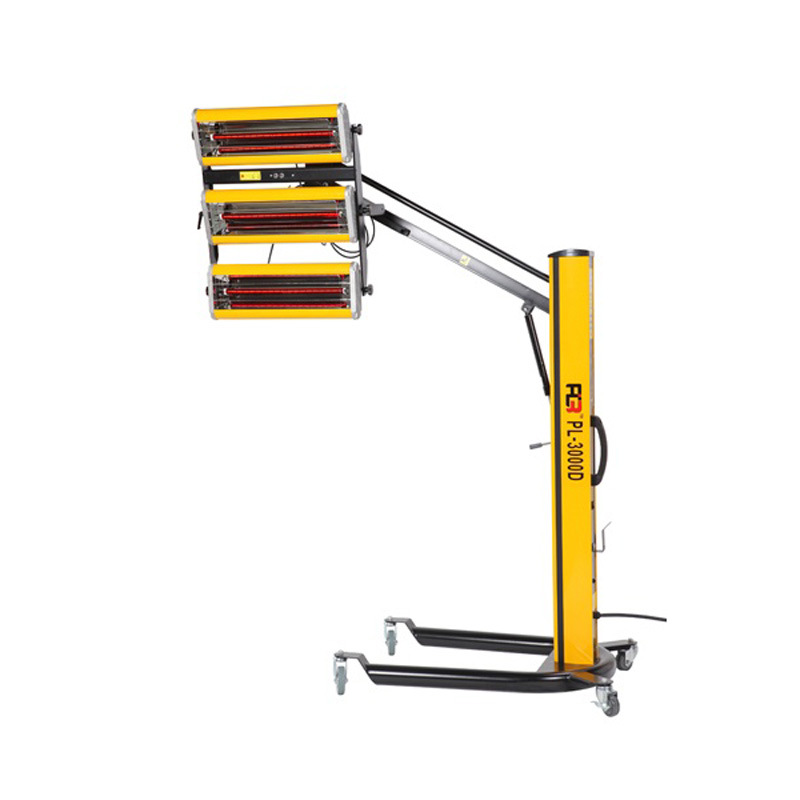 汽车三管烤漆灯短波红外线烤漆机钣金油漆烘干烤灯PL-3000W