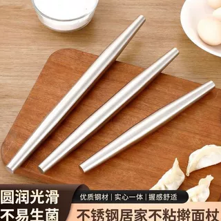 擀面扙家用316L不锈钢包饺子神器不粘滚轴厨房压面粉棍烘培器具