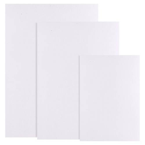 Zhongsheng painting materials gouache watercolor acrylic 4K cloth texture cardboard 2K8K white thickened 10 sheets for art sketching and painting