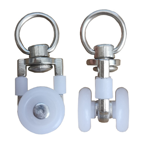 Wholesale curtain track pulley hook accessories straight curved rail slide bead buckle accessories old-fashioned zinc alloy wheel