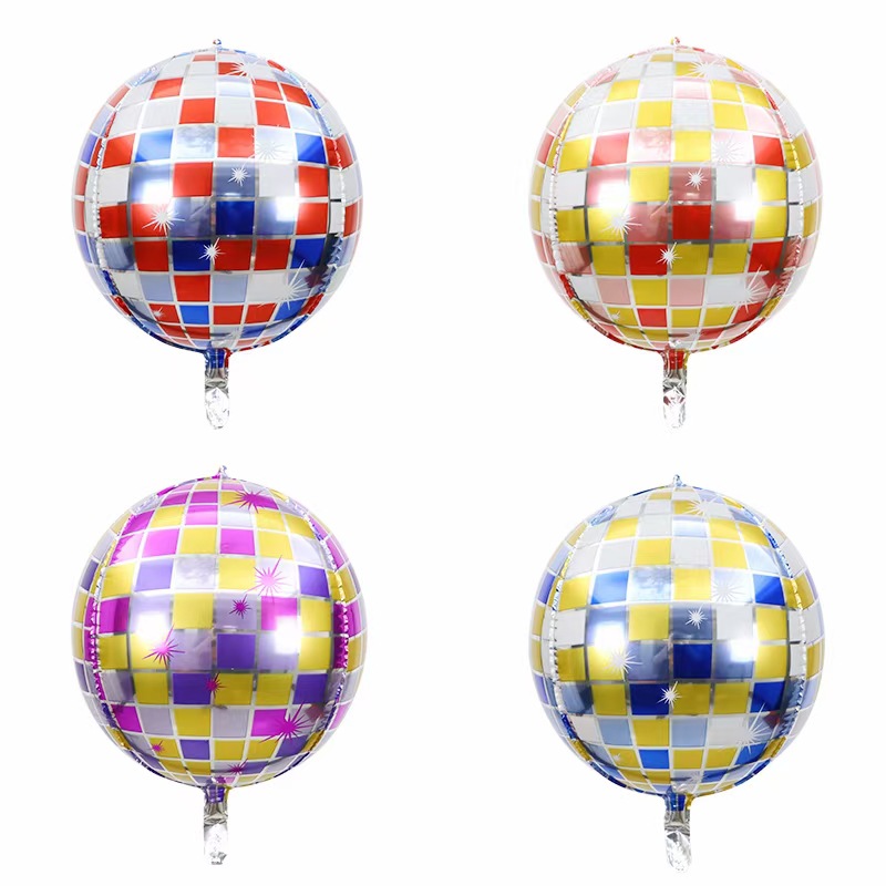 22 pulgadas Disco 4D Balones de aluminio Balones estéreo Bar Club Atmósfera Decoración Balones de aluminio al por mayor Láser image 4