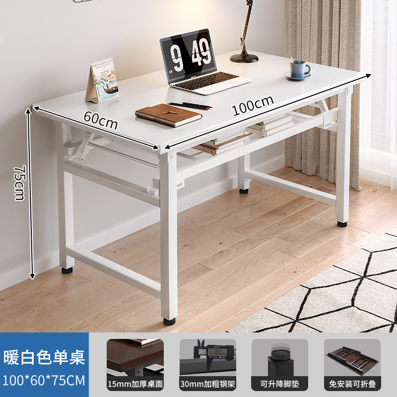 Mesa plegable simple casa de alquiler mesa de dormitorio Mesa DE TRABAJO escritorio plegable estudio de estudiante en casa Escritorio de escritura