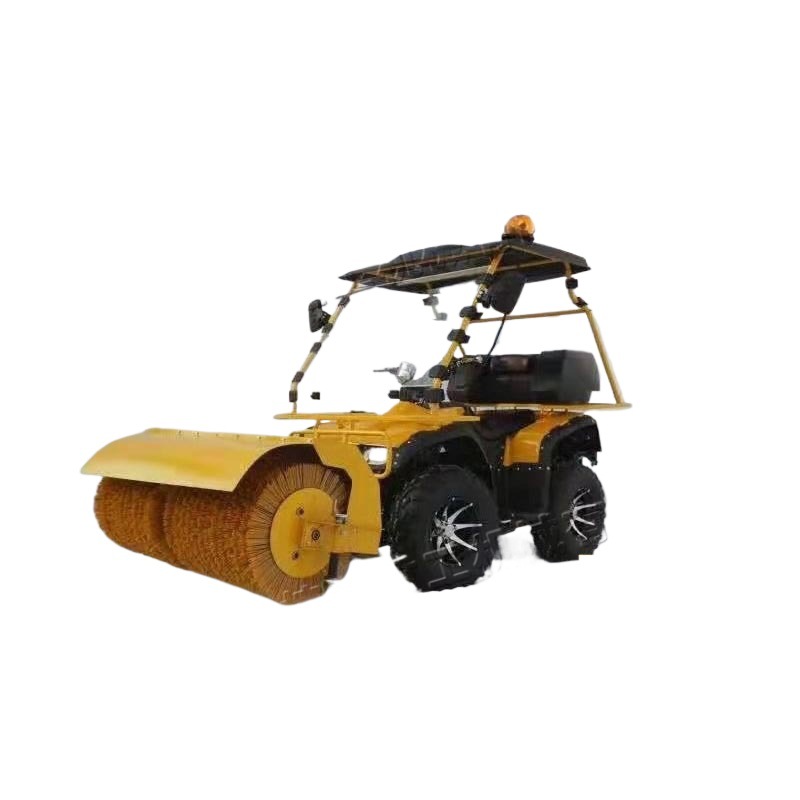 Coche pequeño quitanieves todoterreno ATV quitanieves cepillo de inclinación limpiador de nieve