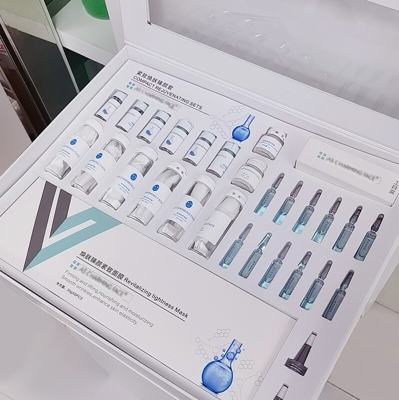 48-Piece Facial Kit for Beauty Salons, Including Cleansing, Hydrating, Moisturizing, Firming, Repairing, and Brightening Skin Care, Annual Membership Package