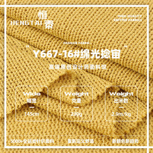 绵光捻宙面料 230g轻薄柔软透气涤纶布 春夏休闲服时装针织布料