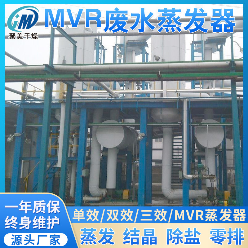 反渗透废水RO膜浓水钛材强制循环三效MVR废水蒸发结晶设备厂