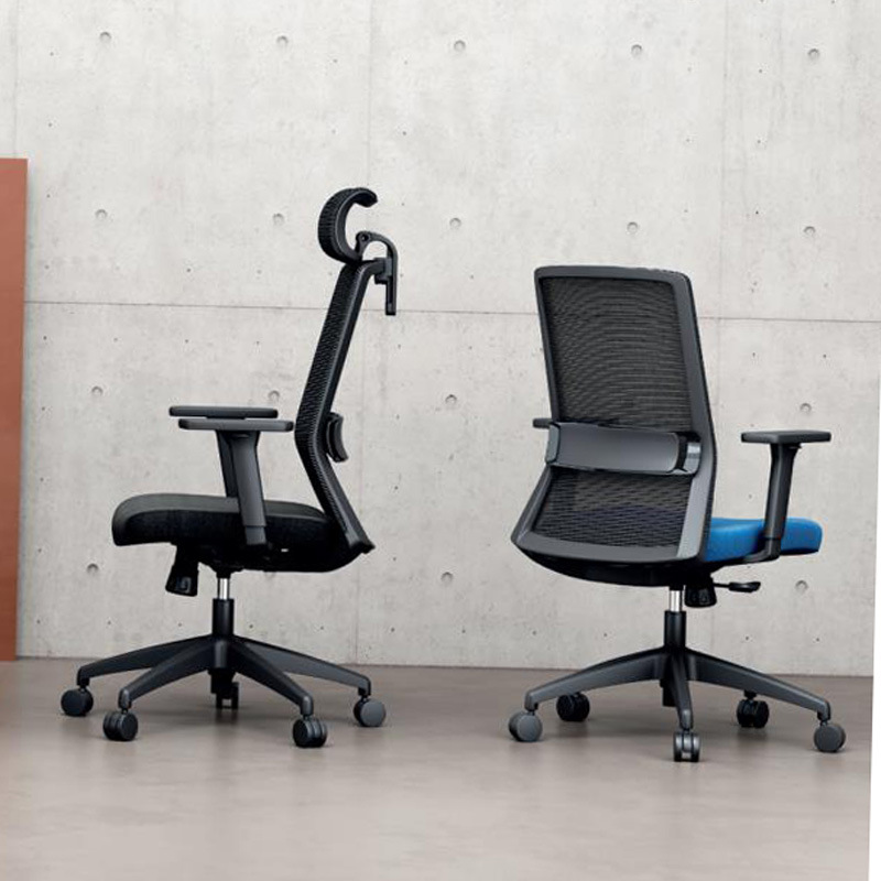 众晟办公家具网布大班椅时尚办公椅移动会议学习椅商务洽谈扶手椅