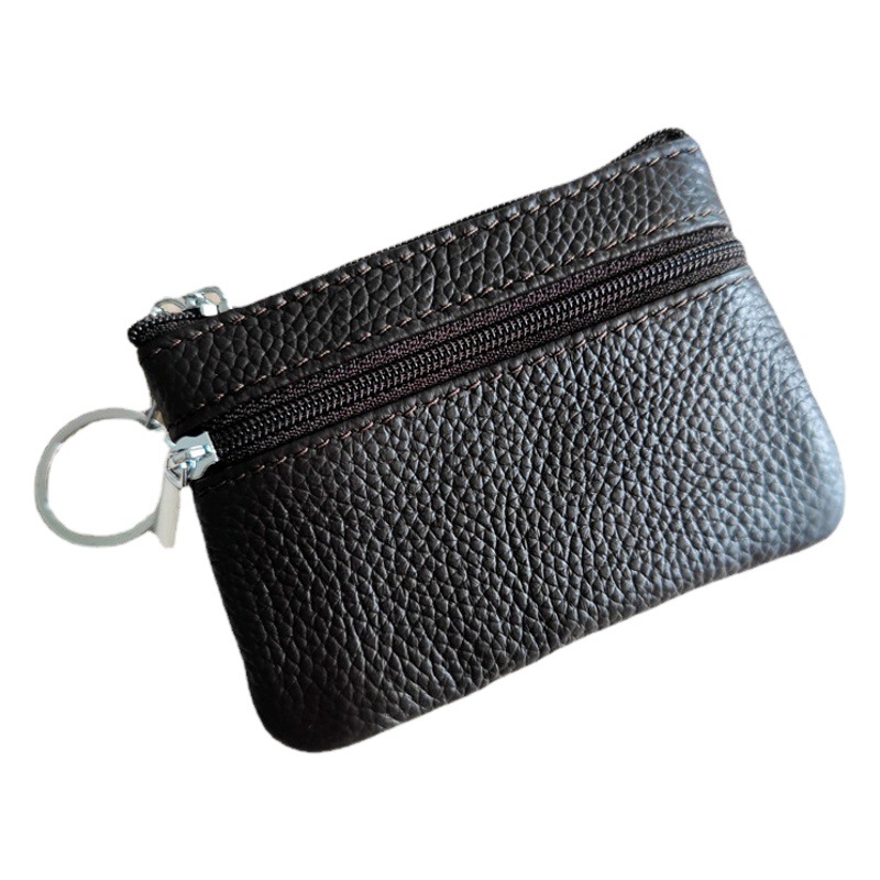 First-Layer Cowhide Card Holder, Genuine Leather Key Case, New Coin Purse, Mini Portable Card Holder, Factory Wholesale, Wear-Resistant