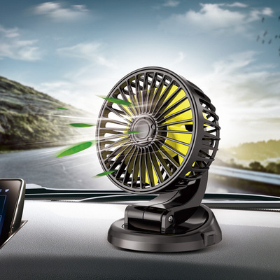 Electricity supplier new pattern automobile Air outlet Aromatherapy Fan vehicle USB electric fan Instrument console sucker Mini Fan