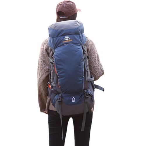 Outdoor mountaineering bag waterproof and wear-resistant travel bag 65 liters large capacity luggage bag hiking and cycling backpack backpack