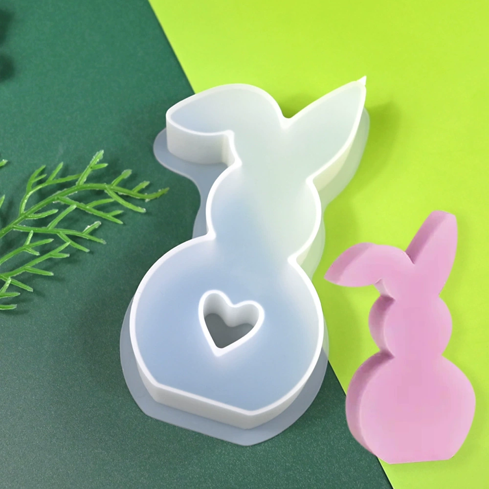 Small glue stick, rabbit, house, silicone mold, DIY
