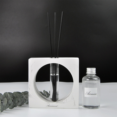 Factory Direct Sale Test Tube Aromatherapy Bottle Indoor Air Purifier Flameless Aroma Diffuser Marble Texture Vapor Liquid Set