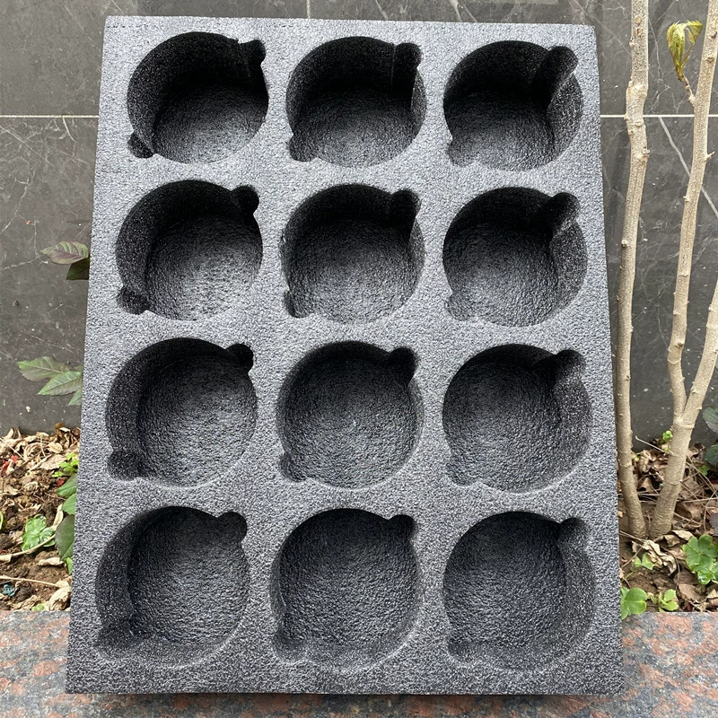 Фарфоровый отсек для хранения чайника, отсек для губки, пузырчатая подушка, встроенное хранилище из жемчужного хлопка, 12 отделений, фарфор Ru, фарфор