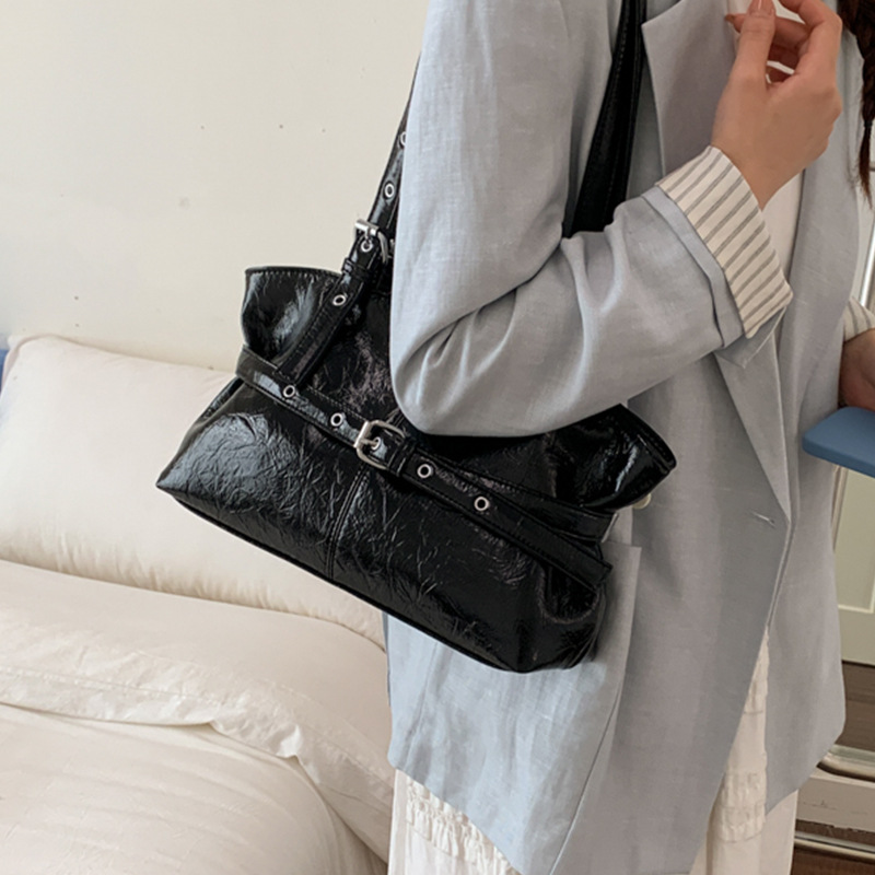 Borsa tote donna minimalista, borsa a spalla capiente retro_voghion.com