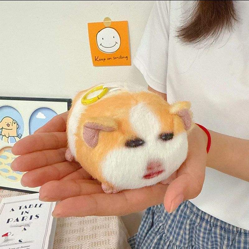 猪妞挂件毛绒玩具搞怪荷兰猪仙女下凡玩偶可发声表情包娃礼物|undefined