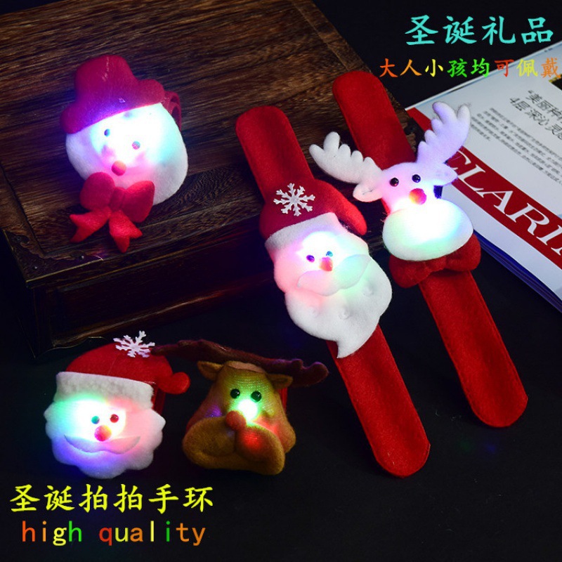 LED pulsera luminosa Navidad anillo de los niños pequeño regalo flash dedo luz Halloween regalo fábrica al por mayor