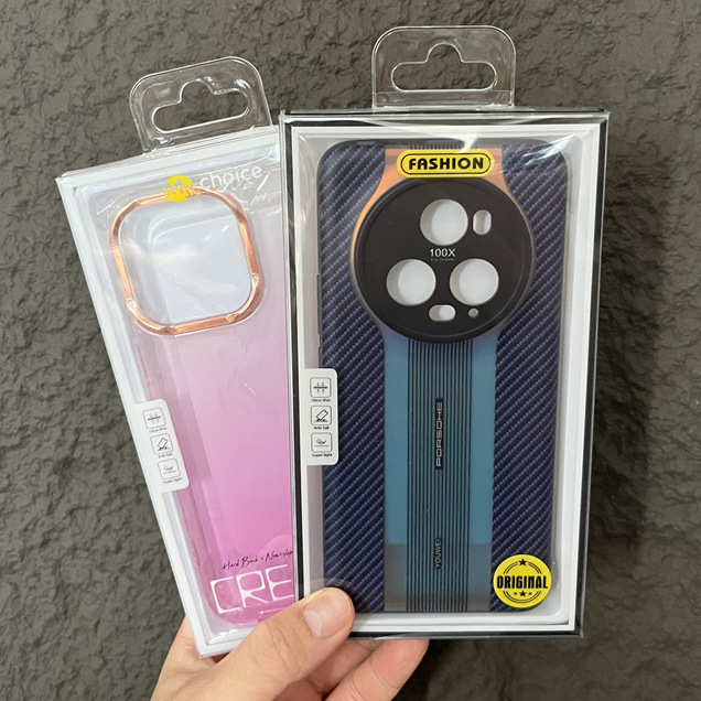 Transparent phone case packaging suitable for Apple iPhone case packaging box, Huawei phone case packaging 3C digital packaging box