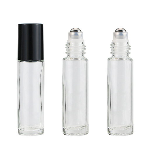 Brown roller ball bottle 10ml Brown roller ball bottle Transparent perfume glass bottle Blue dispensing bottle Cosmetic bottle
