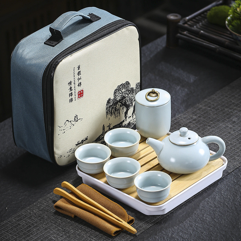 旅行茶道具哥窯汝窯セット卸売り茶皿家庭用結婚開業不動産のお土産はloを追加することができます。|undefined