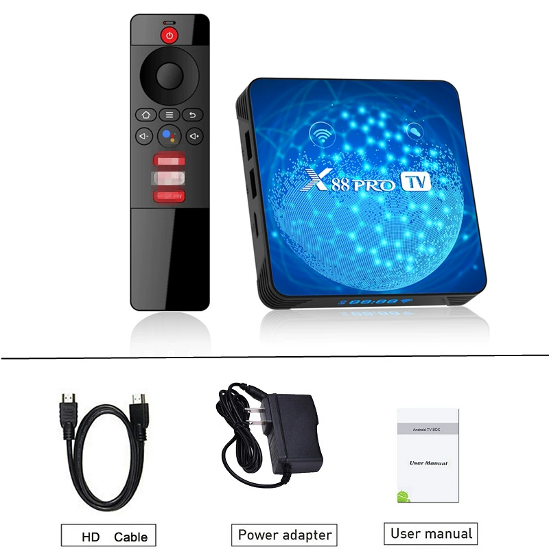 X88 Pro ТВ-бокс RK3318 4G/64GB Android 11 HD двойной WiFi Bluetooth tvbox