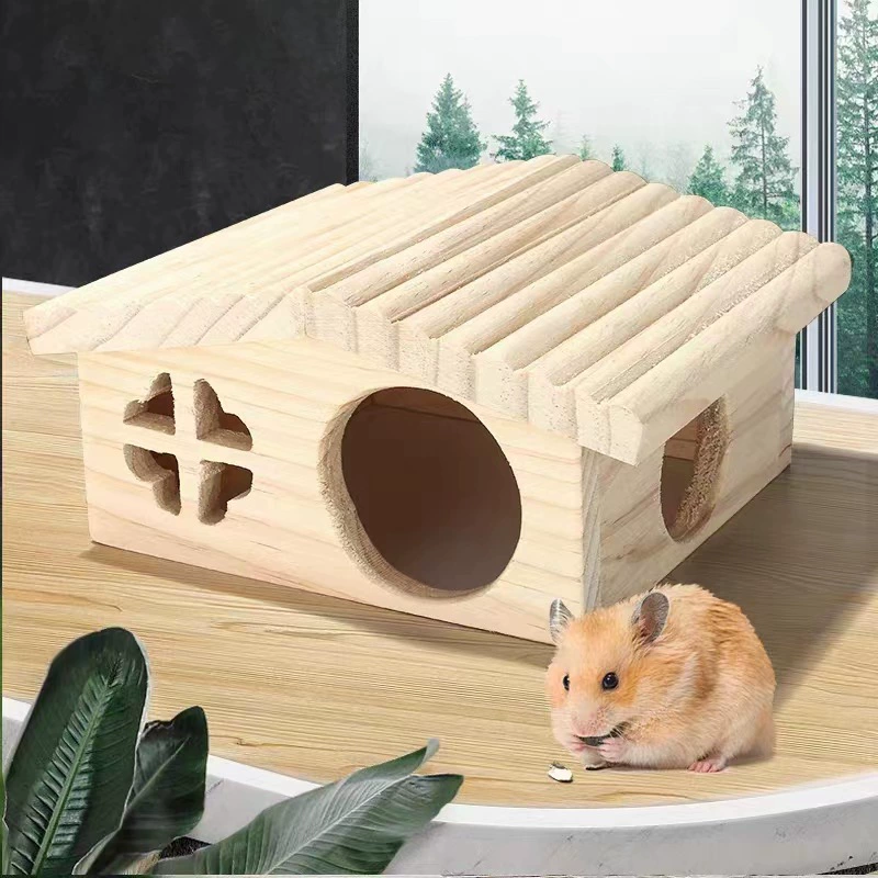 Деревянный хомяк пейзаж украшение креативное деревянное гнездо хомяка деревянное украшение дома креативное украшение