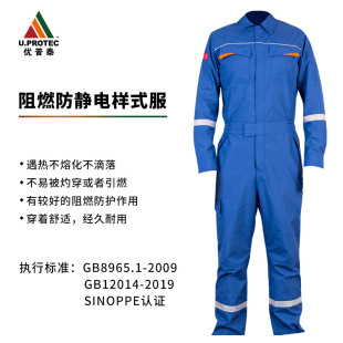Youputai Flame Retardant and Anti-Static Style Clothing (Summer Jumpsuit) Fz011 [Factory Direct Customization]