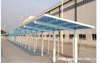 佛山户外停车棚 电动车遮阳棚景观棚桩汽车棚遮阳自行车雨棚