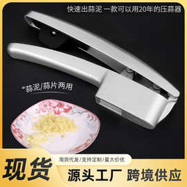 跨境蒜片蒜泥二合一压蒜器多功能打蒜器家用捣蒜器厨房小工具神器